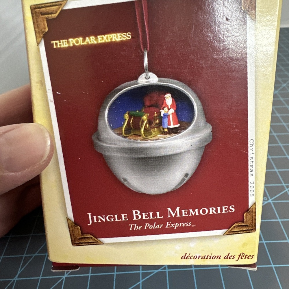 HALLMARK Christmas Ornament THE POLAR EXPRESS JINGLE BELL MEMORIES 2005 NIB NEW